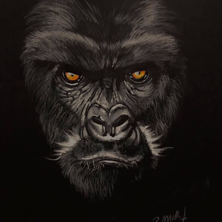 Angry ape